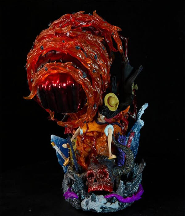 Luffy Gear 4 Fire Punch Action Figure 22 cm Collectible