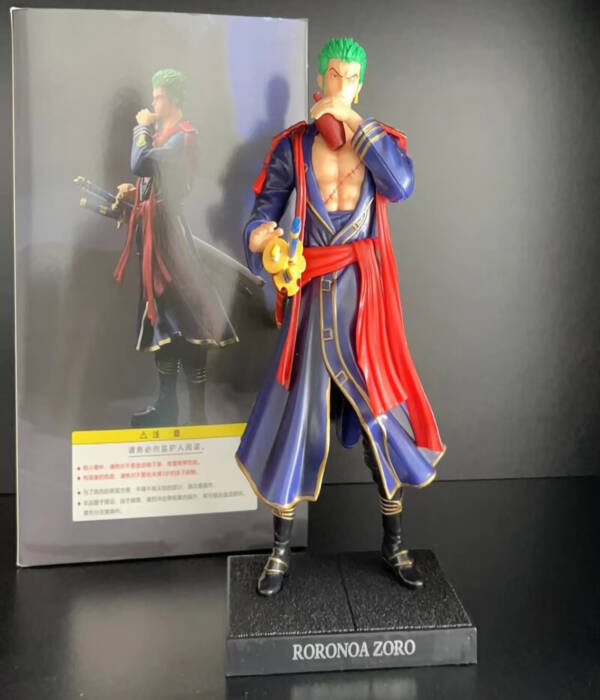 29cm Anime One Piece Roronoa Zoro Figure GK Drink Samurai