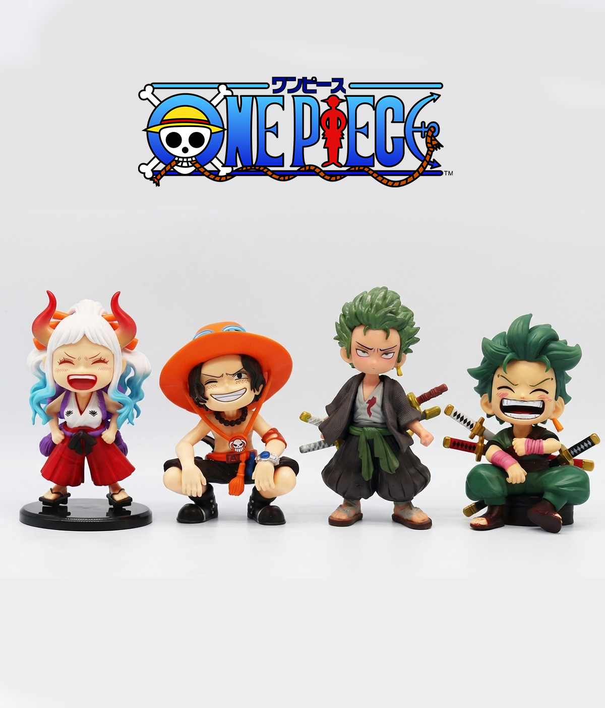 One Piece chibi Figures – 14.5 cm Roronoa Zoro , Yamato & Ace chibi Figures
