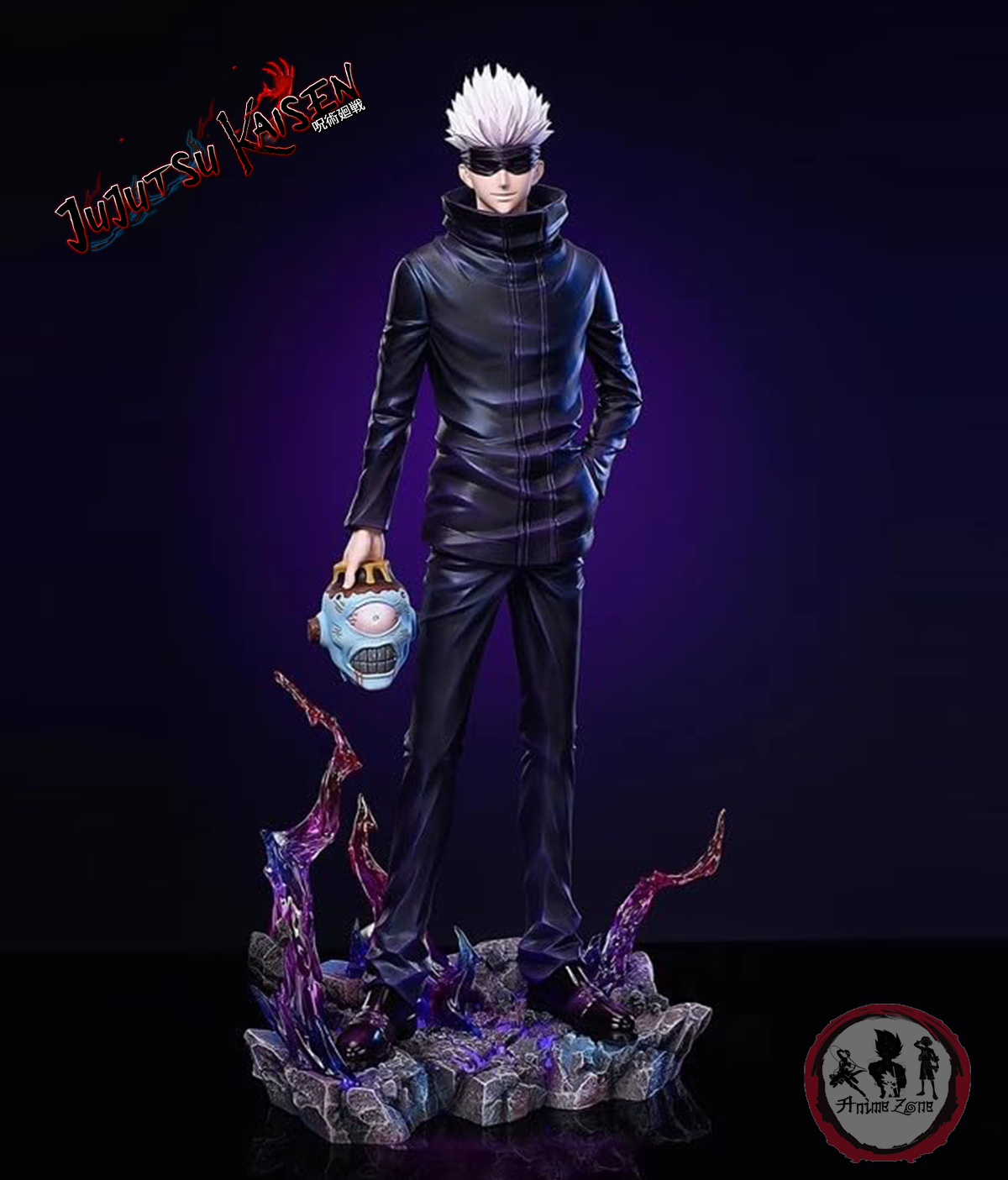 Jujutsu Kaisen Anime Figures Satoru Gojo Figure 2 Heads 2 Arms Action Figure Statue Collection - Image 3