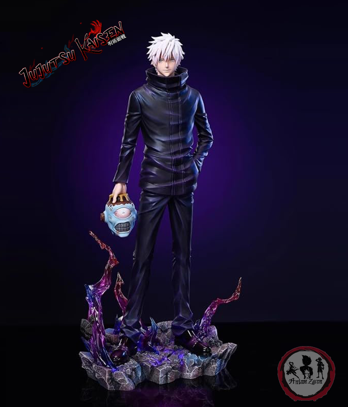Jujutsu Kaisen Anime Figures Satoru Gojo Figure 2 Heads 2 Arms Action Figure Statue Collection - Image 2