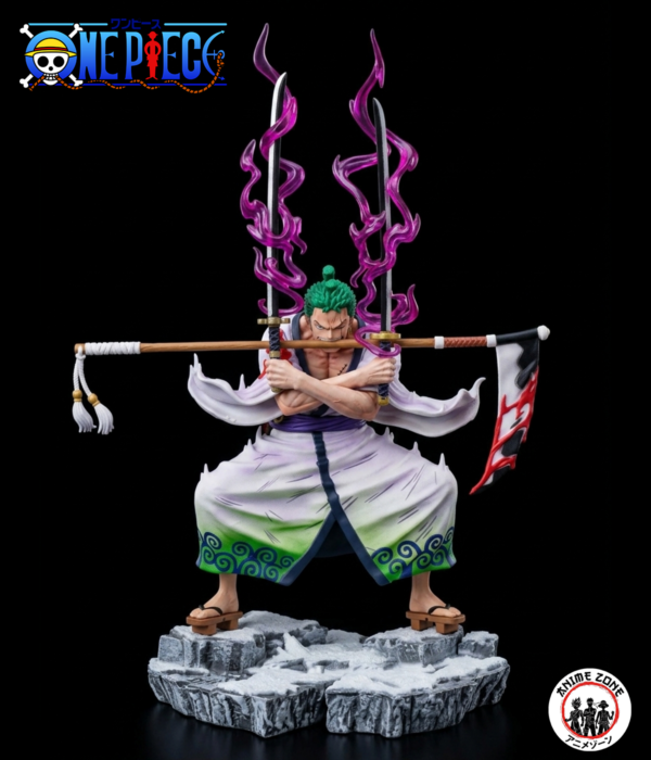 One Piece Zoro Wano Kuni - Three Sword Style 25 cm