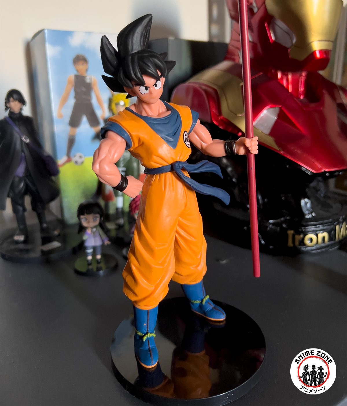 Dragon BAll Z Goku With Stick in Hand Standing Action Figurine 22 Cm - Image 2