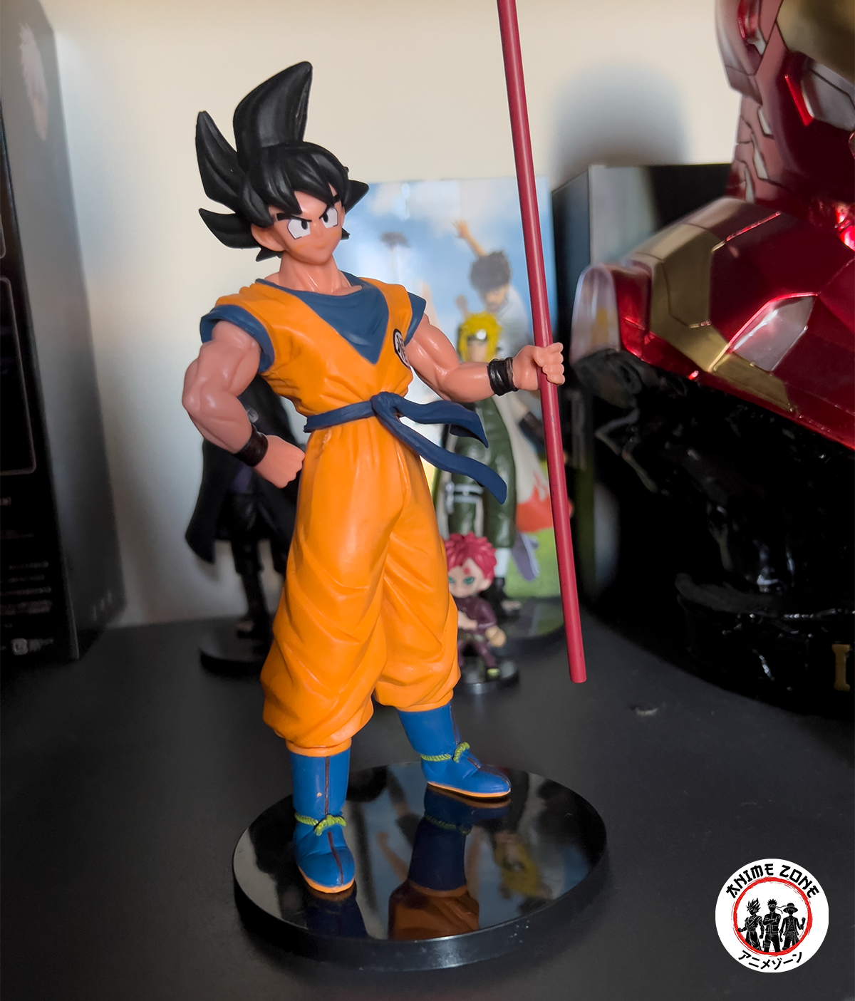 Dragon BAll Z Goku With Stick in Hand Standing Action Figurine 22 Cm - Image 3
