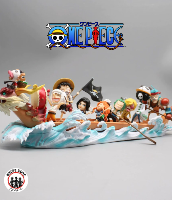 GK Straw Hat Crew Dragon Boat Set Luffy Zoro Sanji Chopper 36cm