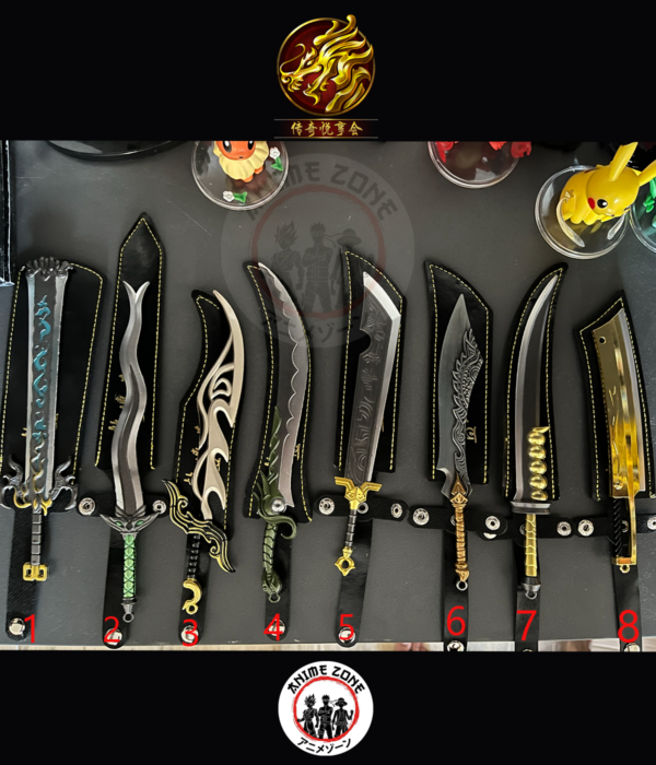 Legend of Mir 2 Metal Weapon Miniature with Leather Sheath 20 CM