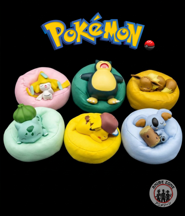 Pokémon Lazy Beanbag Sleeping Mini Figures