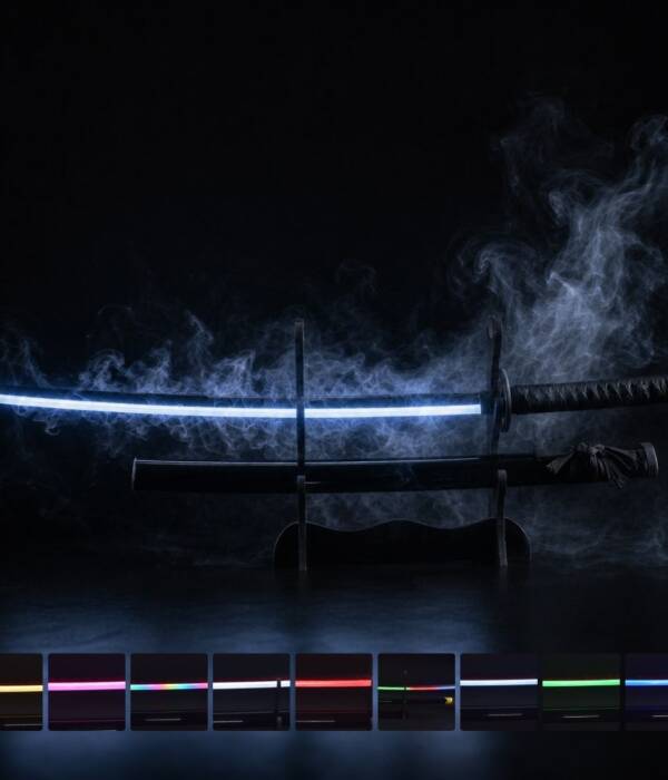 RGB Smoke Katana Sword – 104cm Multi-Color LED Glowing Blade