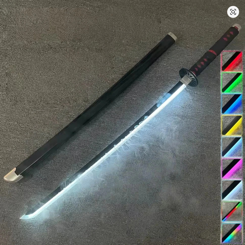 RGB Smoke Katana Sword – 104cm Multi-Color LED Glowing Blade - Image 8